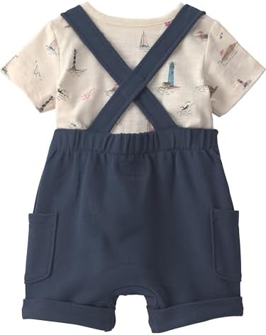 little planet by carter's Baby 2-piece Organic Cotton Shortall Set - Image 2