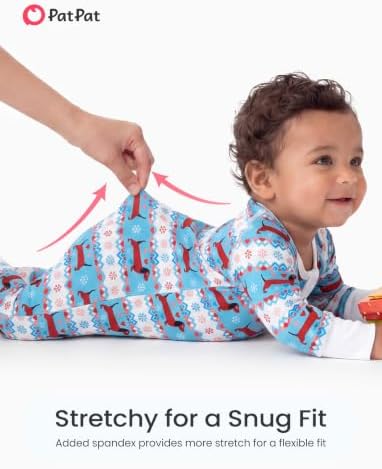 PATPAT Organic Cotton Baby Footie Pajamas - Image 4