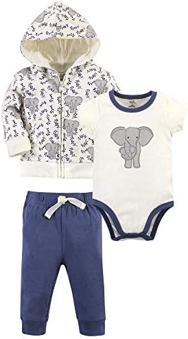 Touched by Nature Baby Organic Cotton Hoodie, Bodysuit Or Tee Top, and Pant by TouchedbyNature