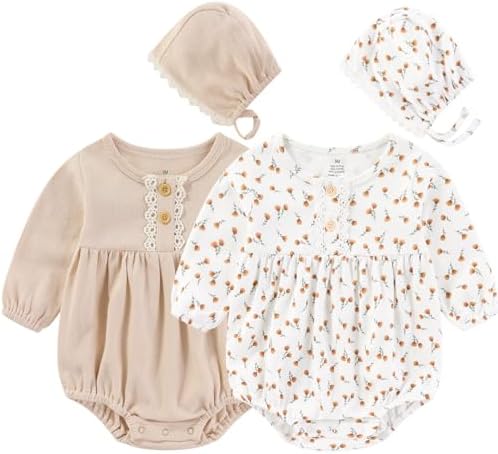 Ruliby Baby Girls Clothes Cotton Bubble Romper Summer Newborn Outfits | by Ruliby