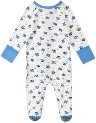 Aablexema Baby Rayon of Bamboo Footed Pajamas Zipper - Image 5