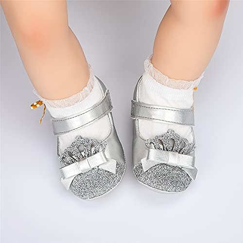 Meckior Infant Baby Girls Soft Sole Bowknot Princess Wedding Dress Mary Jane - Image 2