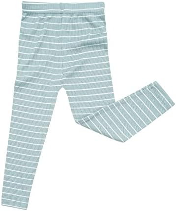 AVAUMA Stripe Pattern Baby Boys Girls Pajama Set Kids Toddler Snug fit Ribbed - Image 4
