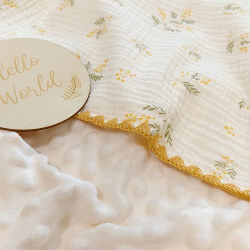 Baby Muslin Thick Blanket Double Layer Soft Neutral Receiving Blanket Crib - Image 5