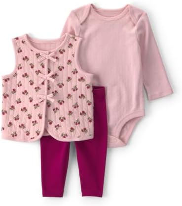 Carter's Baby Girls' 3-piece Bodysuit Pant Sets by Carters