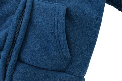 Toddler Winter Coats Baby Boys Girls Fuzzy Sherpa Fleece Jackets - Image 4