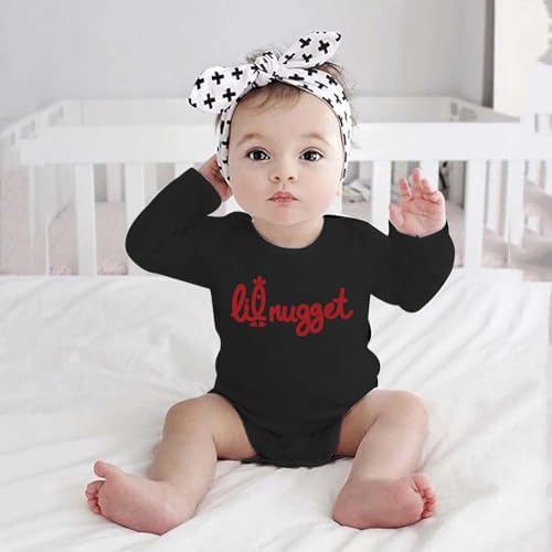 Little Nugget Bodysuit Baby Funny Lil Nugget Baby Bodysuit Chicken Bodysuits - Image 2