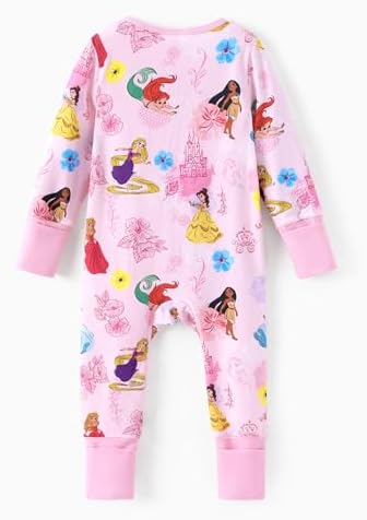 Disney Baby Organic Cotton Zip Footie Clothes Romper Outfit - Image 2