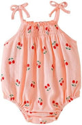 ROMPERINBOX Baby Girl Bodysuit Cotton Spaghetti Strap Sleeveless Onsies Summer by RomperinBox