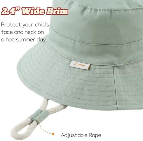 Bamery Baby Toddler Girls Bucket Hat Newborn Sun Hats - Image 3