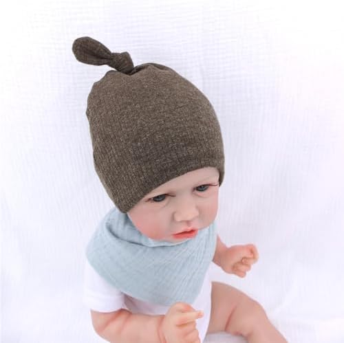 Silky Satin Lined Newborn Hat Hair Care Knot Beanie Hats - Image 4