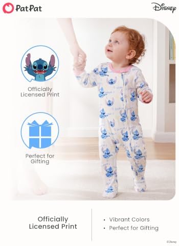 Disney Baby Boys Zip One-Piece Non-Slip Footie Romper - Image 3