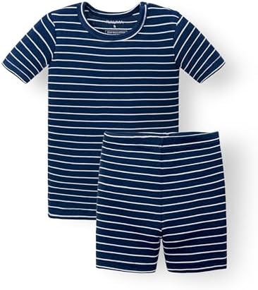 AVAUMA Stripe Pattern Baby Boys Girls Pajama Set Kids Toddler Snug fit Ribbed by AVAUMA