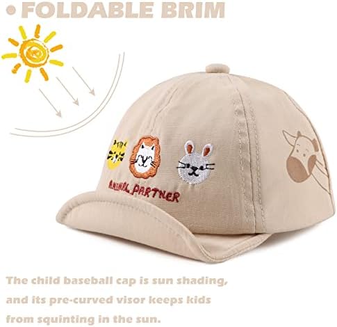 JANGANNSA Baby Duck Cap Infant Kids Sun Hat Bear Cute Cartoon Caps Spring Summer - Image 3