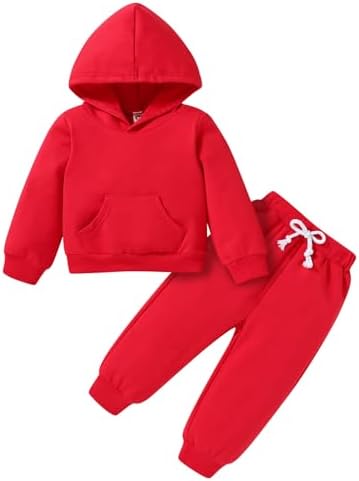Happy Town Baby Fall Outfits for Girl Boy Long Sleeve Hoodie Top and Long by HappyTown