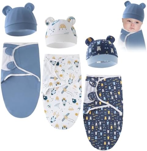 EUBUY 3-Pack Baby Swaddle Sleep Sack by EUBUY
