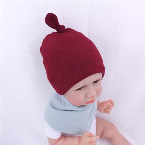 Silky Satin Lined Newborn Hat Hair Care Knot Beanie Hats - Image 4