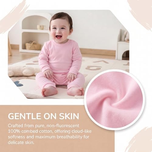 Unisex Baby romper, Long Sleeve 100% Cotton Baby Clothes, Baby Footless Jumpsuit - Image 4