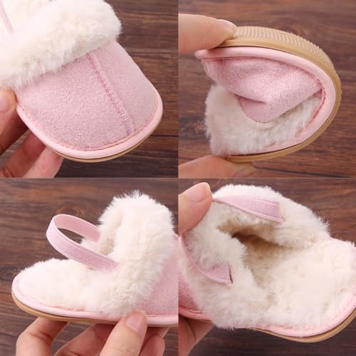 Baby Shoes Pink Leopard Baby Girl Slippers Non-Slip Soft Sole Toddler First - Image 5