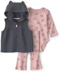 Carter's Baby Girls' 3-piece Bodysuit Pant Sets by Carters