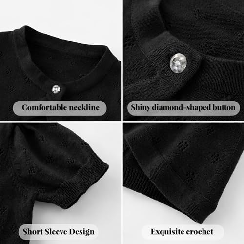 Girls Cardigan Sweater Toddler Baby Kids Knit Bolero Shrug - Image 6