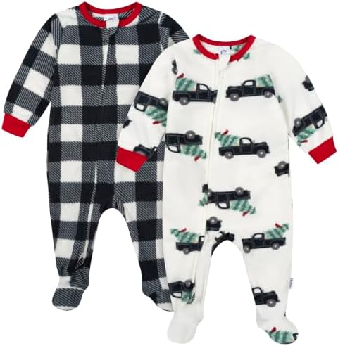 Gerber Baby & Toddler Fleece Footed Pajamas 2-Pack by Gerber