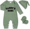 GRNSHTS Newborn Baby Boy Romper Coming Home Outfits Letter Print Bodysuit by GRNSHTS