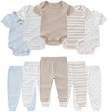 Ruliby Baby Bodysuit and Pant Set Summer Ribbed Mix Match Infant Clothes by Ruliby