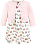 Hudson Baby Infant and Toddler Girls Cotton Dress and Cardigan Set by HudsonBaby