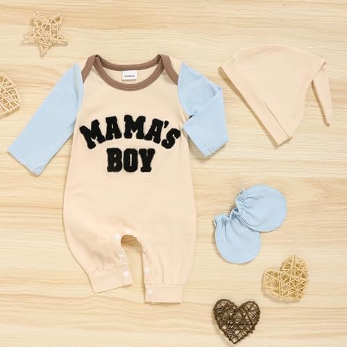 GRNSHTS Newborn Baby Boy Romper Coming Home Outfits Letter Print Bodysuit - Image 3