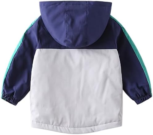 Boys' Hooded Dinosaur Jacket Windbreaker Outerwear - Image 3