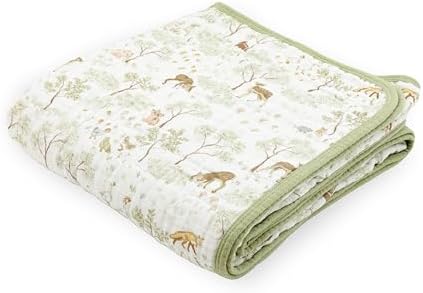 Little Unicorn Muslin Quilt Blanket | 100% Cotton Soft Multi-Layered Muslin by LittleUnicorn