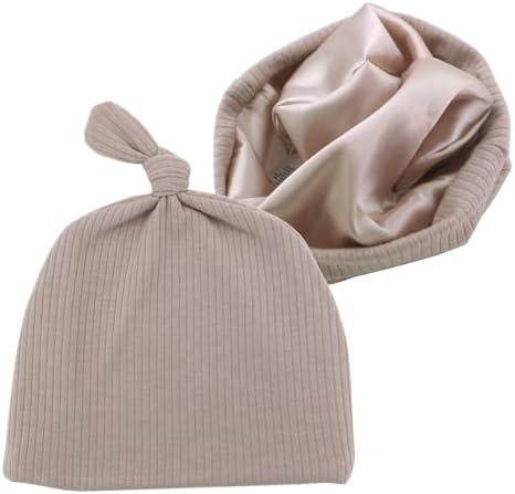 Silky Satin Lined Newborn Hat Hair Care Knot Beanie Hats by Sugarmelon