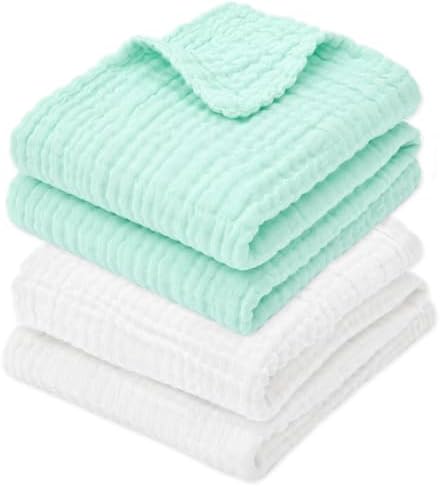 Aablexema Muslin Baby Blanket 6-Layer 43"x43" by Aablexema