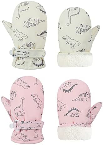 Toddler Mittens Lined Fleece Snow Gloves by Fynnsure