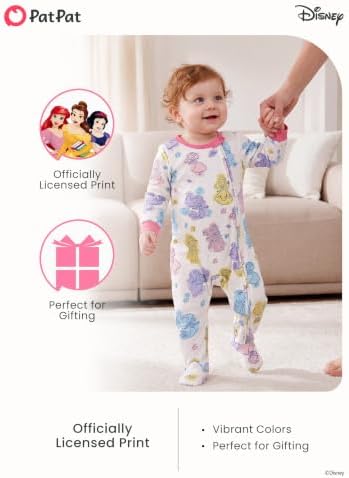 Disney Baby Boys Zip One-Piece Non-Slip Footie Romper - Image 3