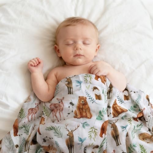 2 Pack Mallard Duck Muslin Swaddle Blankets 100% Cotton Breathable Receiving - Image 4