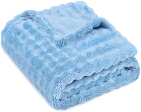 Fleece Baby Blanket for Girls Boys, Soft Cozy Cute Infant Toddler Receiving by KIVEE