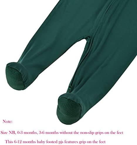 Aablexema Baby Rayon of Bamboo Footed Pajamas Zipper - Image 6