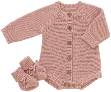 LAWKUL Cotton Baby Sweater and Booties Set by LAWKUL