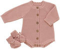 LAWKUL Cotton Baby Sweater and Booties Set by LAWKUL
