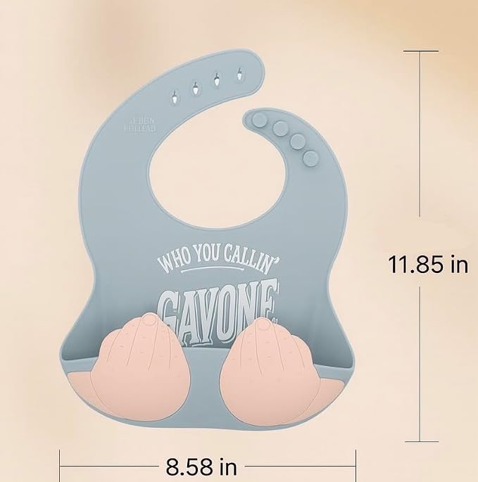 Teasin' Teethers Funny Italian Silicone Baby Bib - Image 5