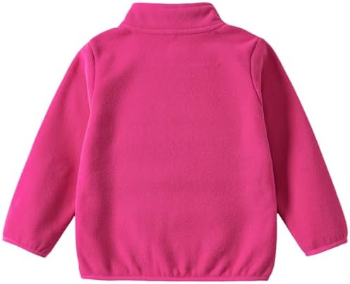 Toddler Boys Girls Fleece Jacket Lightweight Fall Spring 2-12 Years - Image 3