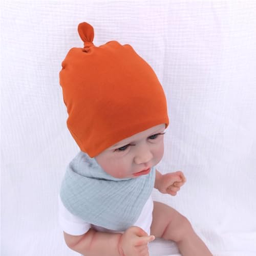 Silky Satin Lined Newborn Hat Hair Care Knot Beanie Hats - Image 4