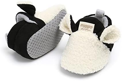 Baby Booties Cozy Fleece Slippers Soft Baby Shoes by GDSDYM