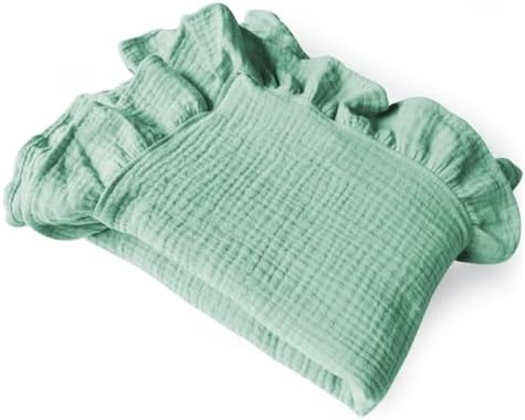 Organic Muslin Baby Blankets 43.3x43.3 Soft Unisex Swaddle Blanket by PEIPEIWU
