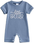 allshope Newborn Baby Boy Summer Outfit Romper Letter Embroidery Short Sleeve by Allshope