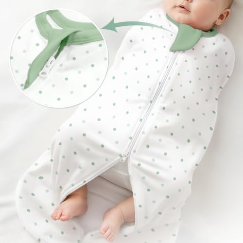 Baby Swaddle 0-2 Months, Cotton Arm-In Zipper Sleep Sack, Wearable Blankets Wrap - Image 6