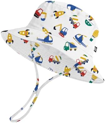 Toddler Bucket Hats UPF 50+ Baby Sun Hat Adjustable Kids Sun Protection Summer by MACOWCF