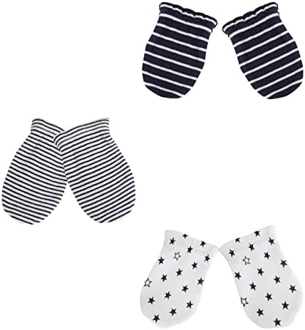 MAMIMAKA Baby Hat and Mittens Set Newborn Baby Hats Caps - Image 3